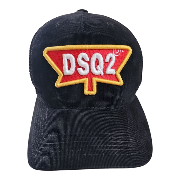 DSQ2 Black Corduroy Hat Baseball Cap - Picture 1 of 8